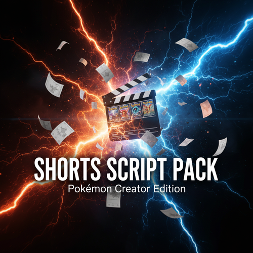 Pokémon Shorts Script Pack — blockbuster cinematic cover with bold title
